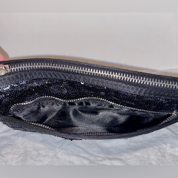 Women’s Victoria's Secret Black Sequin Clutch Bag Limited Edition - Picture 8 of 14